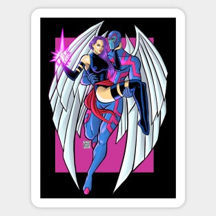 Archangel and Psylocke Sticker